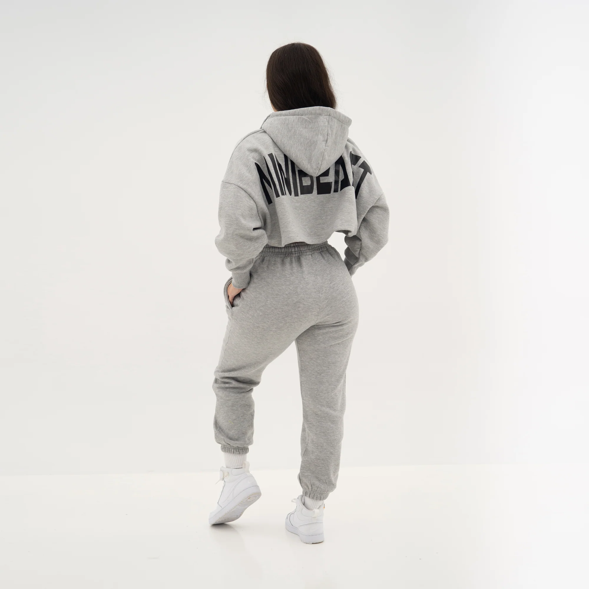 Boyfriend Cropped Hoodie - Image 14