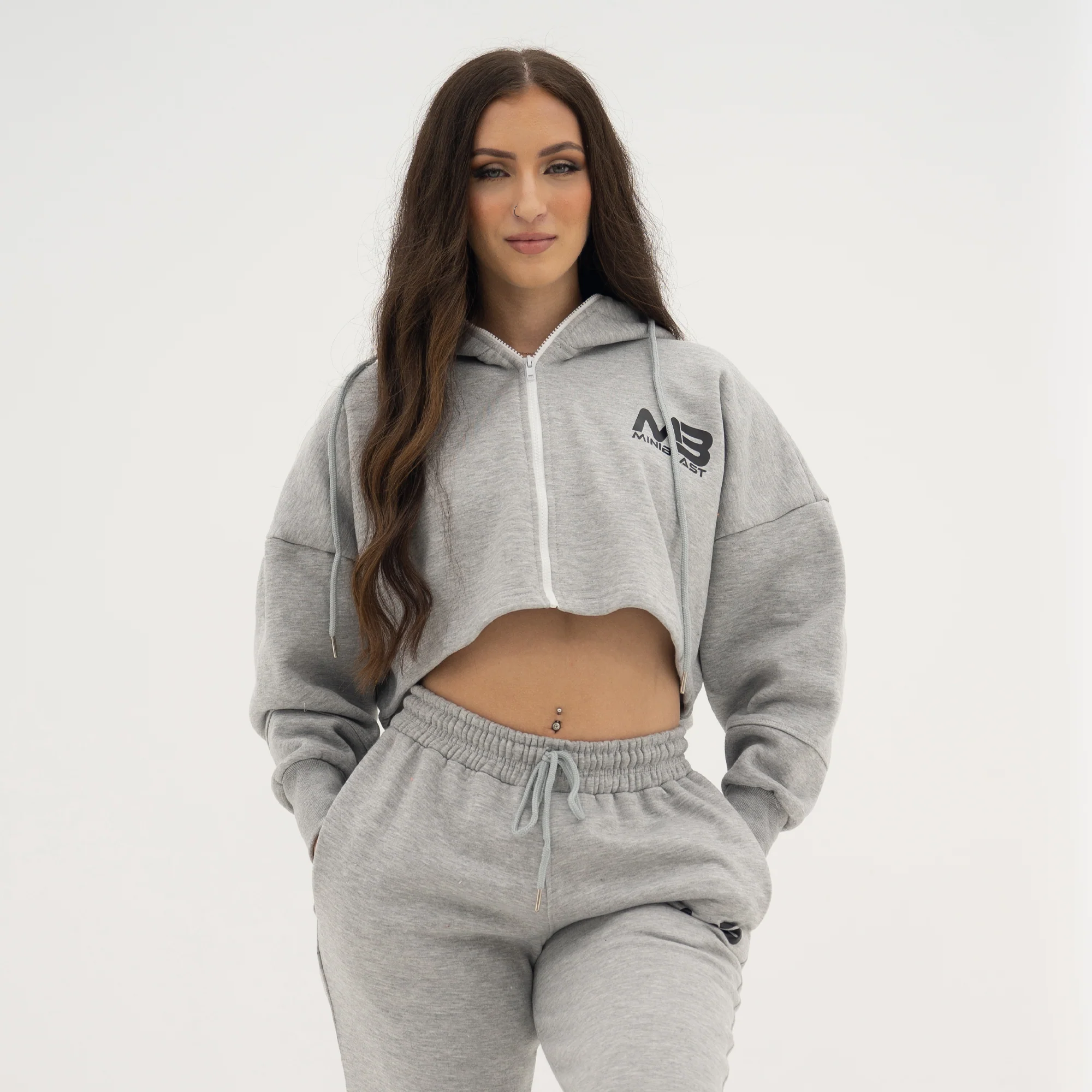 Boyfriend Cropped Hoodie - Image 19