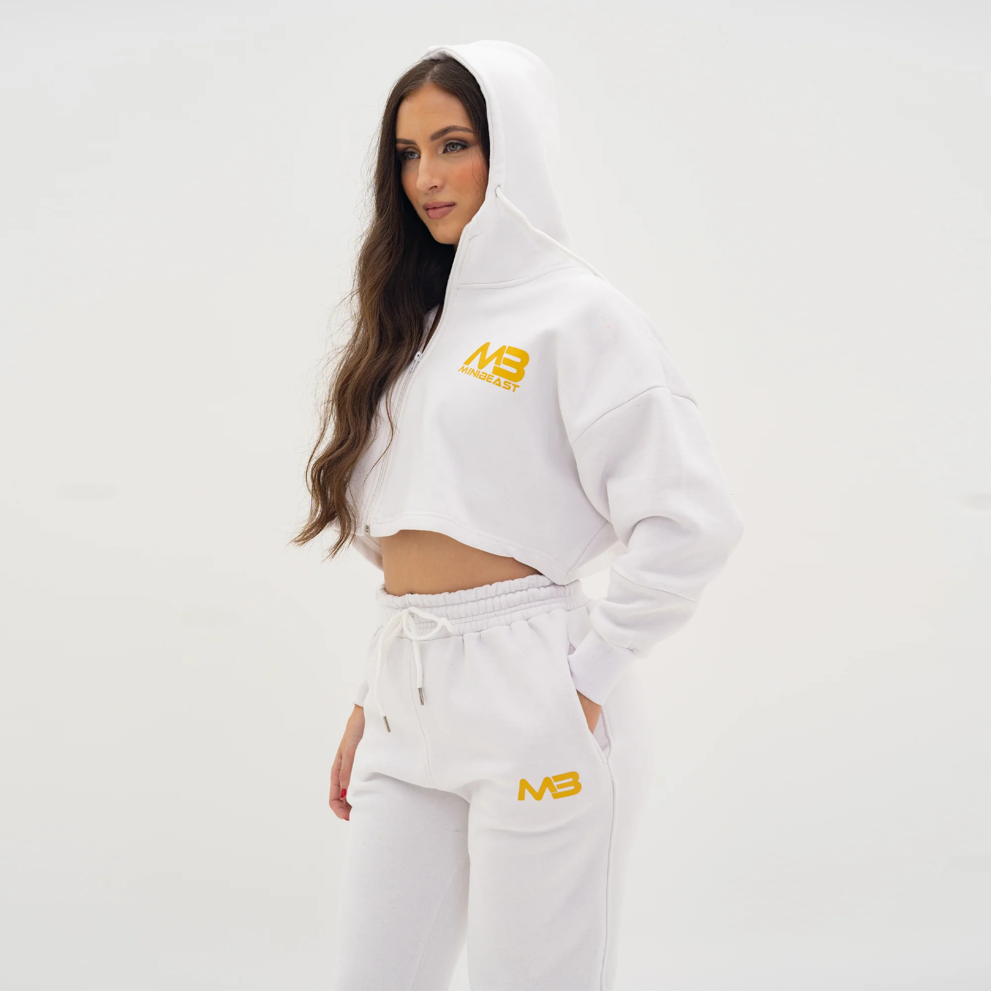 Boyfriend Cropped Hoodie - Image 20
