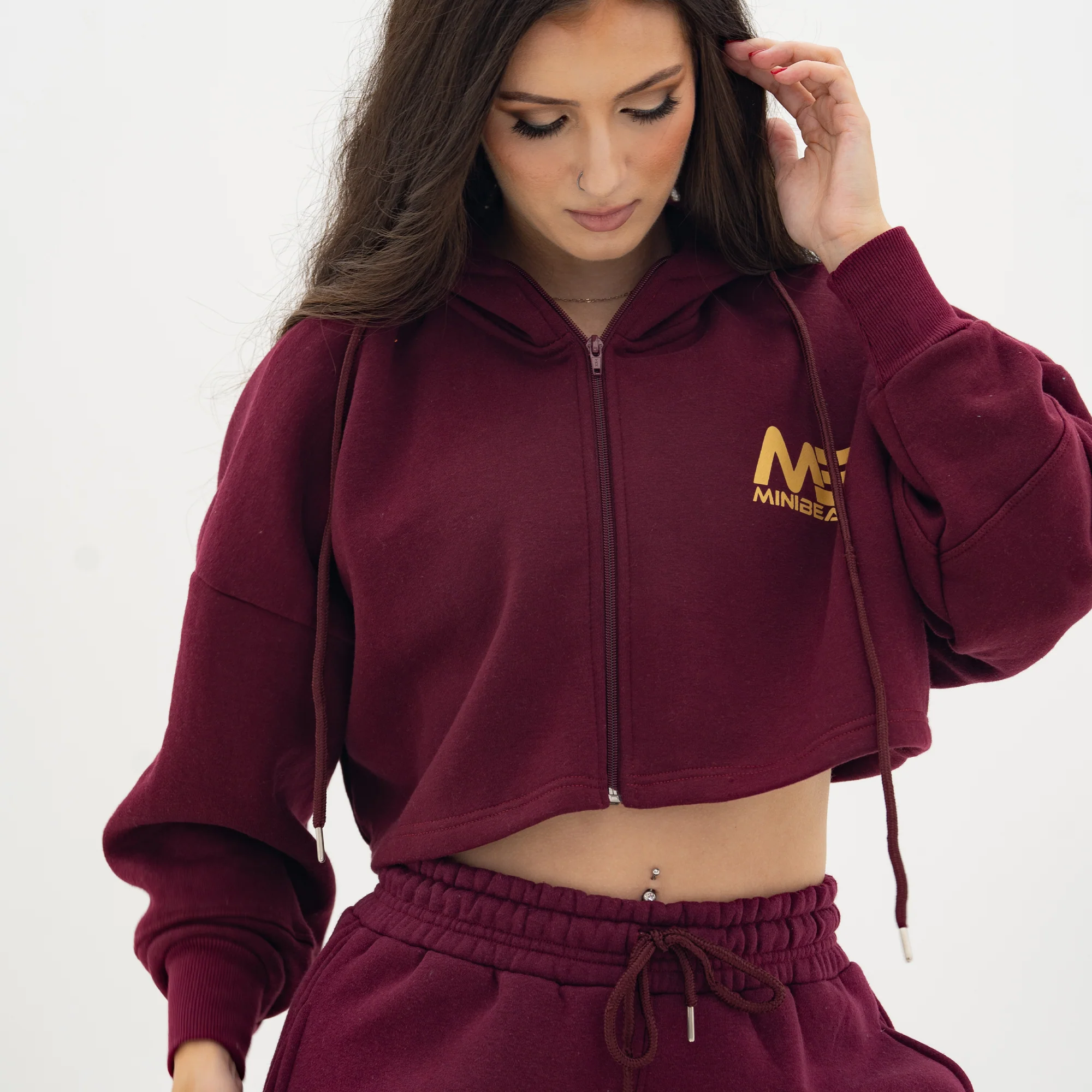 Boyfriend Cropped Hoodie - Image 28