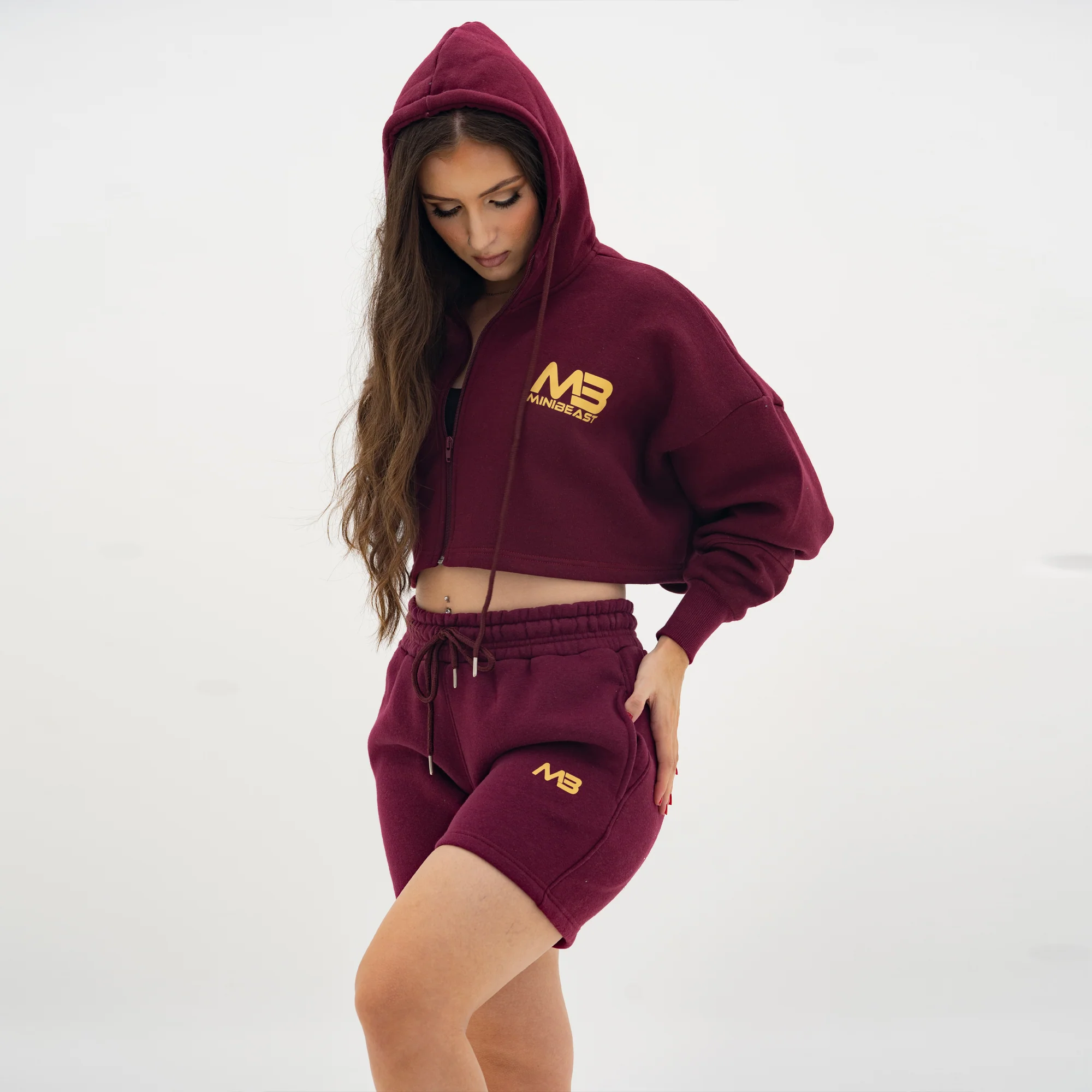 Boyfriend Cropped Hoodie - Image 29