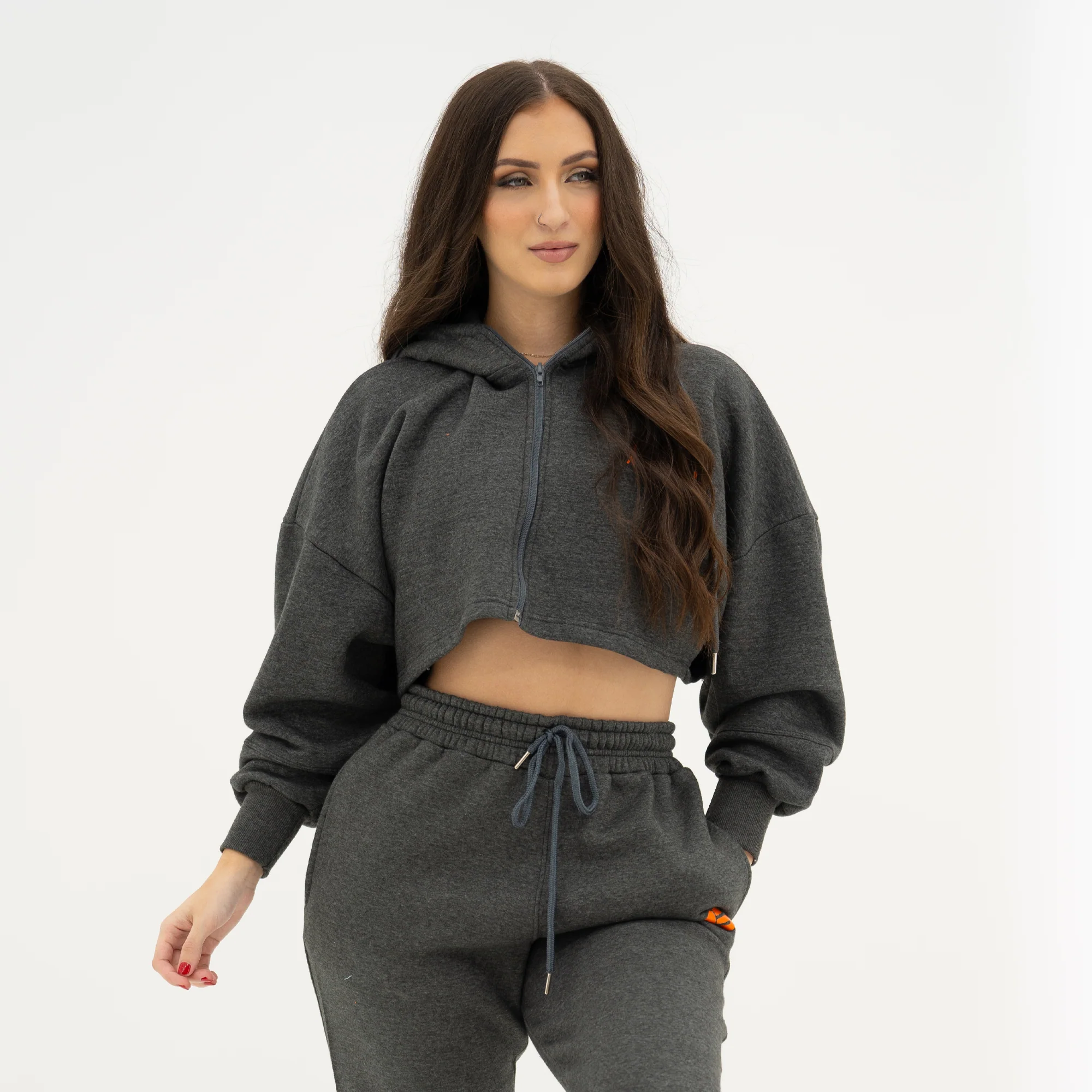 Boyfriend Cropped Hoodie - Image 33