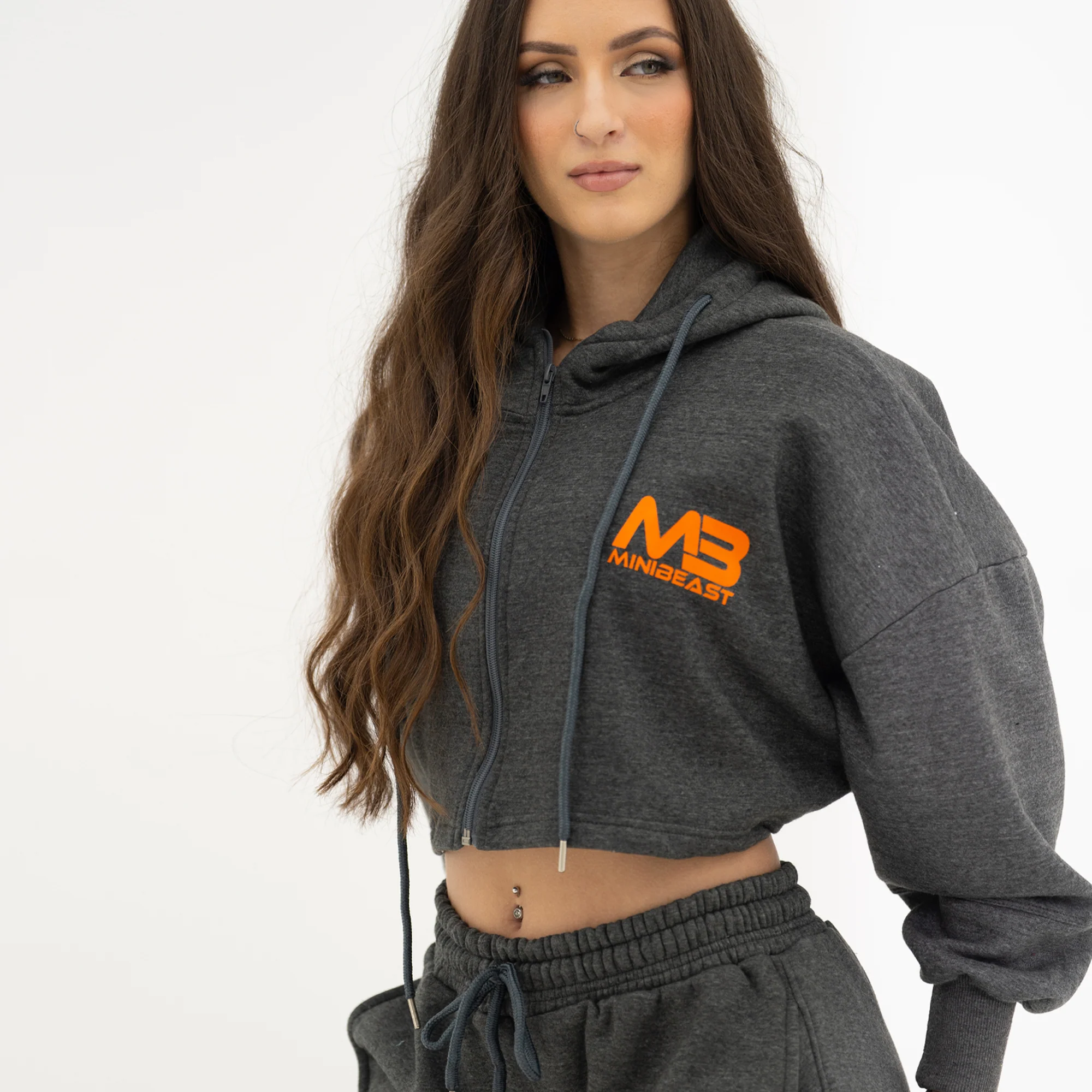 Boyfriend Cropped Hoodie - Image 35