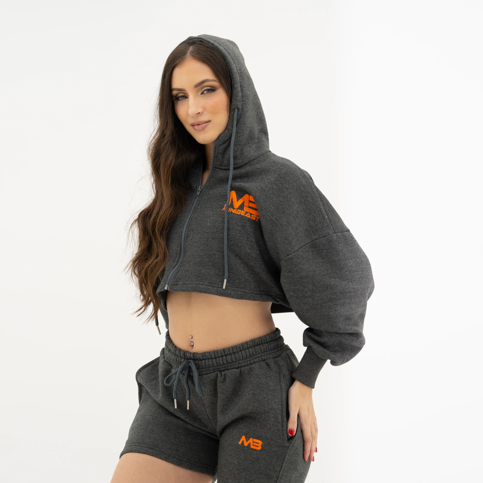 Boyfriend Cropped Hoodie - Image 36