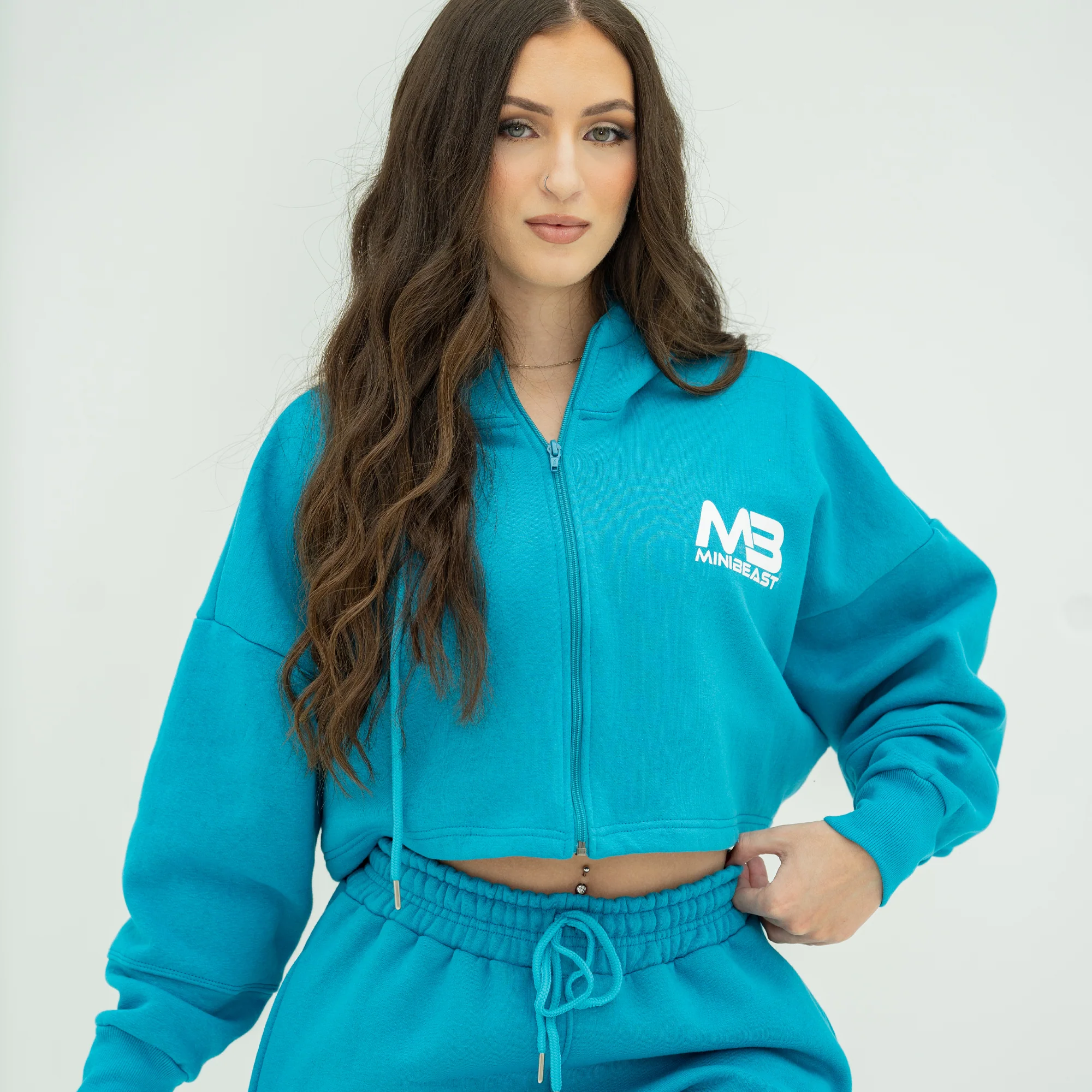 Boyfriend Cropped Hoodie - Image 38