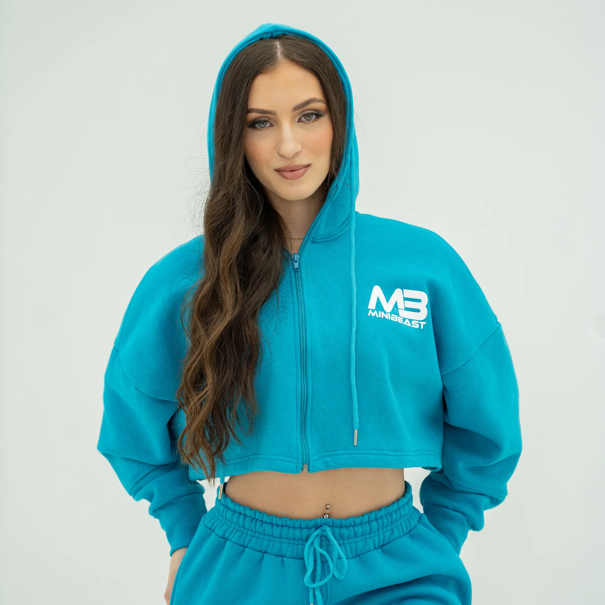Boyfriend Cropped Hoodie - Image 41
