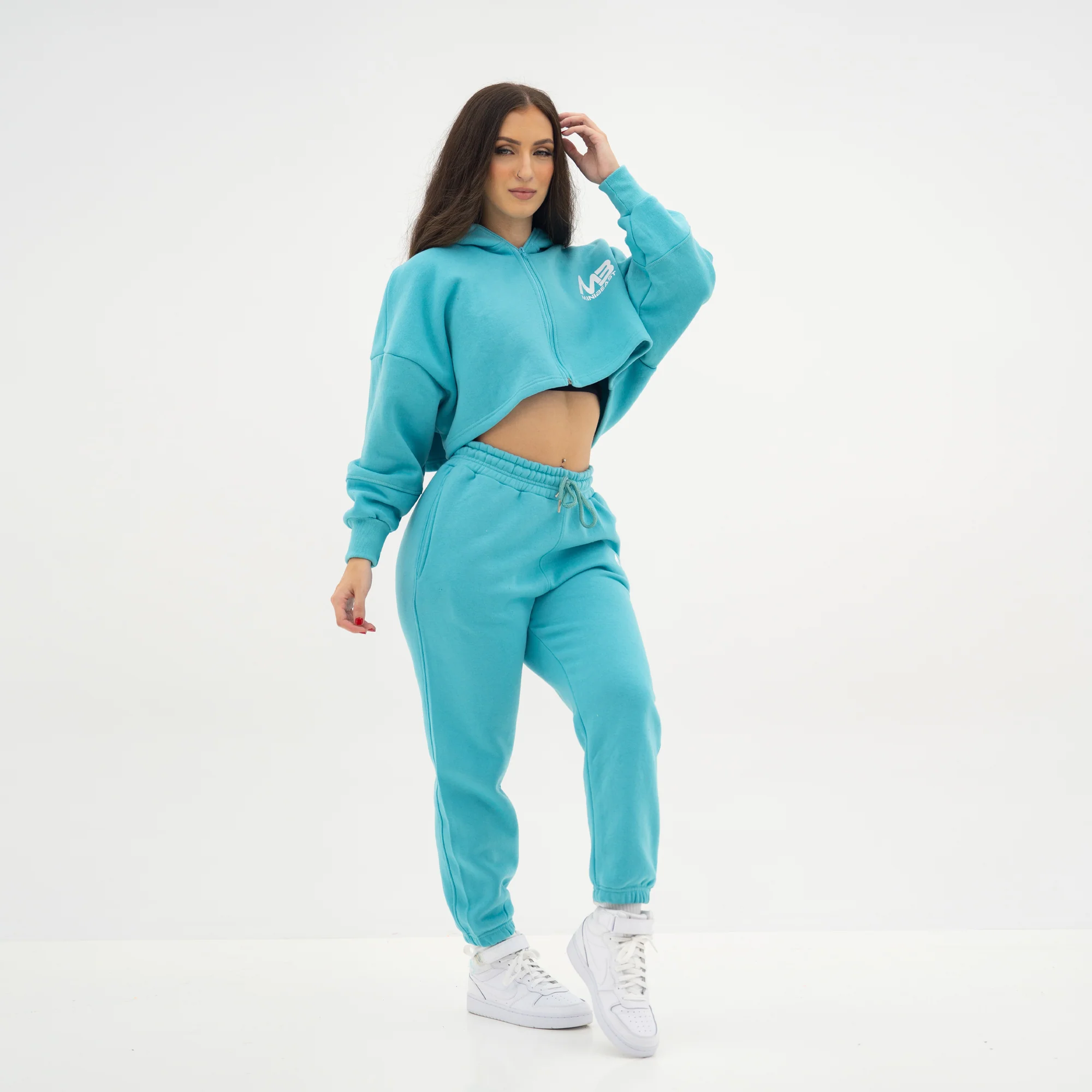 Boyfriend Cropped Hoodie - Image 44