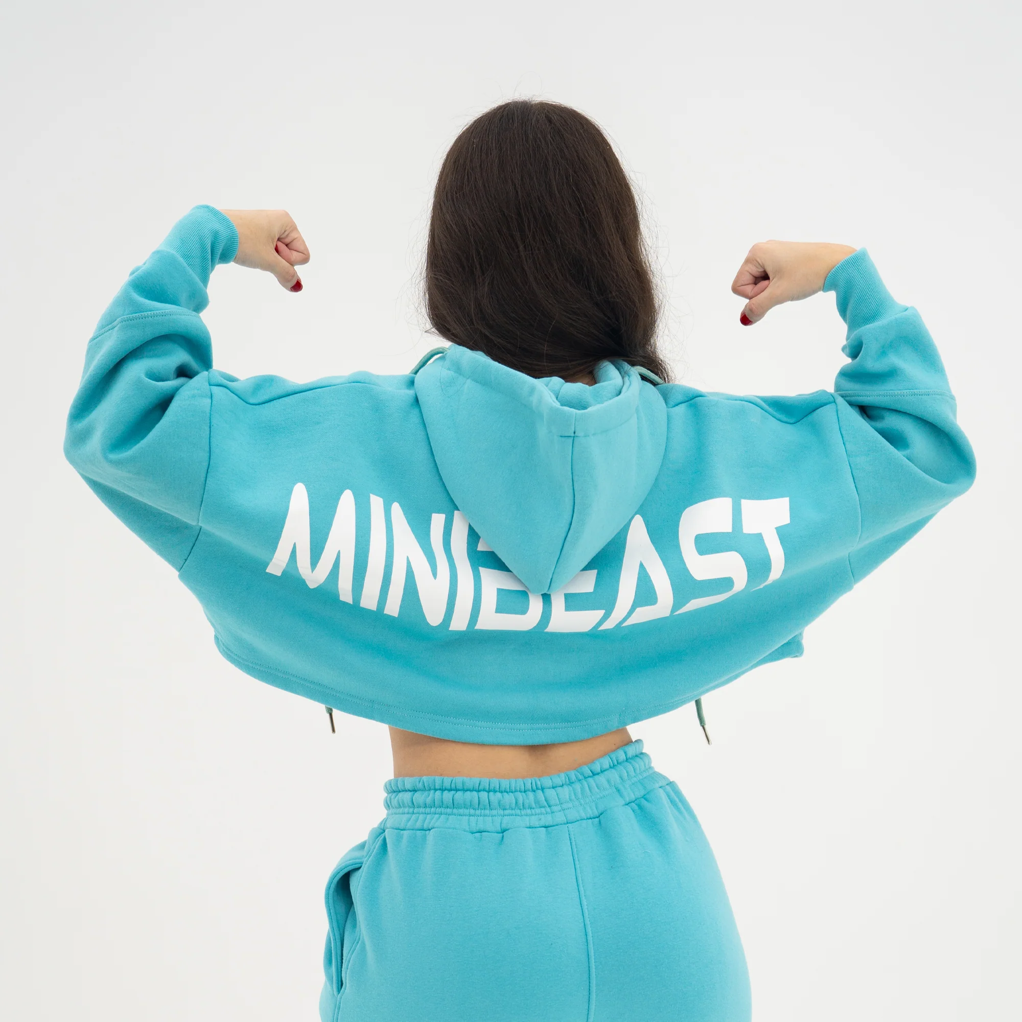 Boyfriend Cropped Hoodie - Image 46