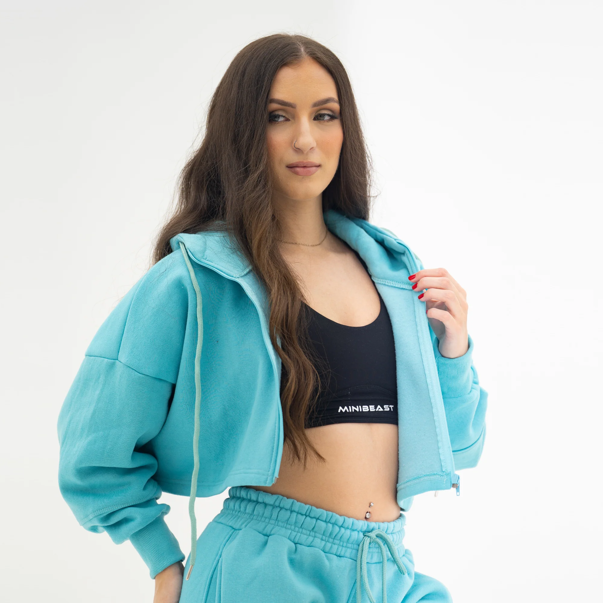Boyfriend Cropped Hoodie - Image 48