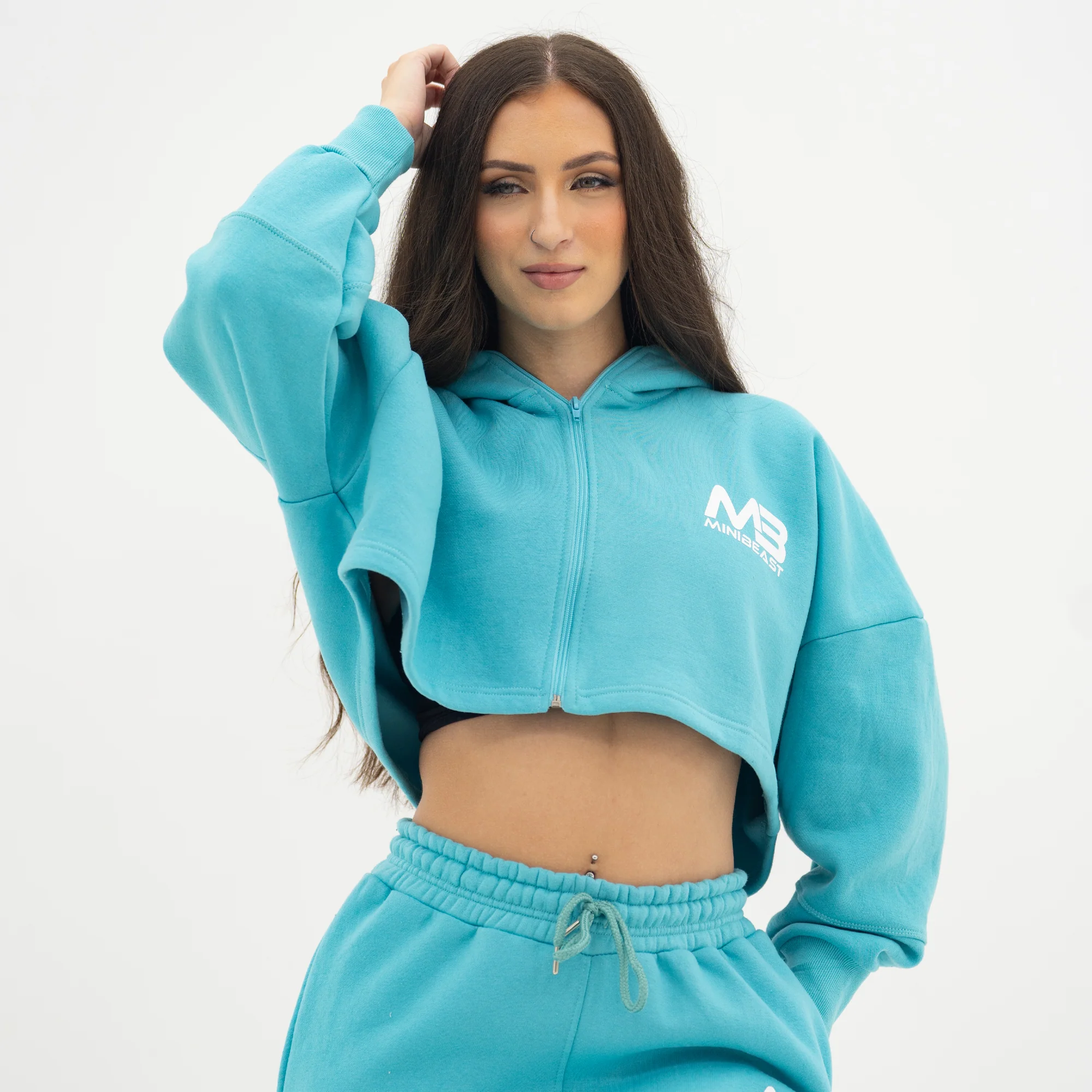 Boyfriend Cropped Hoodie - Image 49
