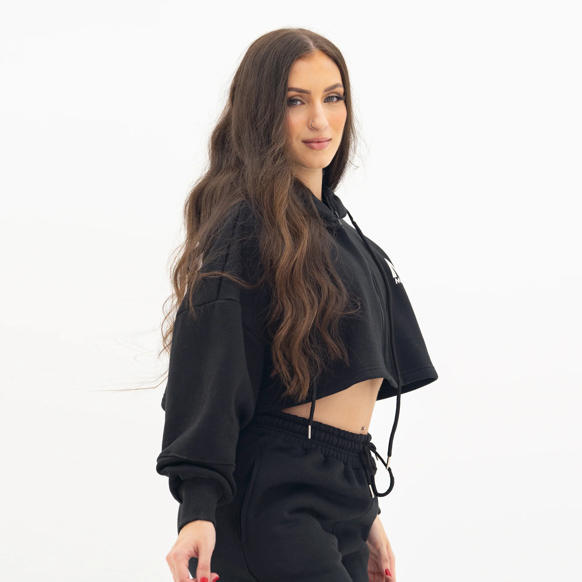 Boyfriend Cropped Hoodie - Image 5