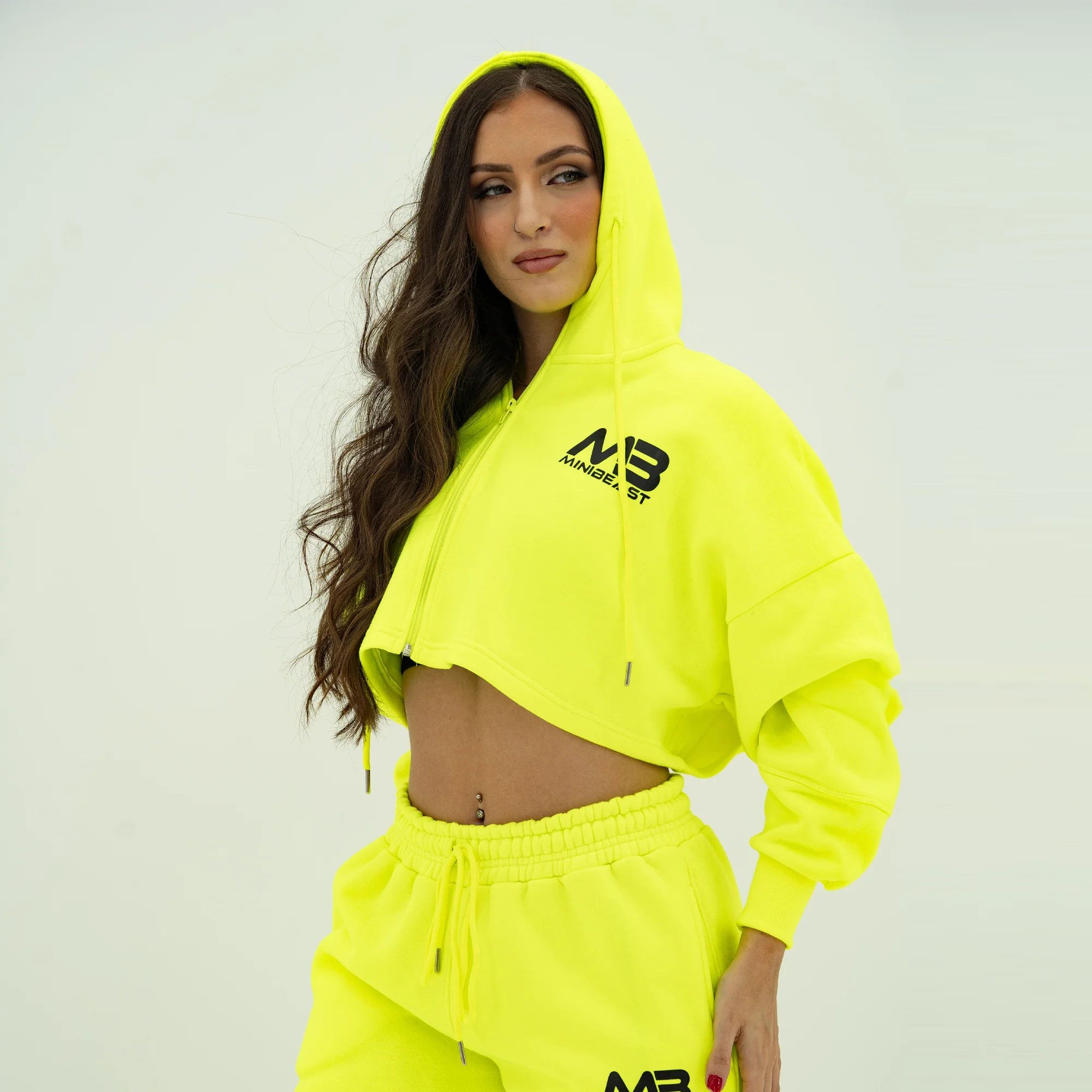 Boyfriend Cropped Hoodie - Image 50