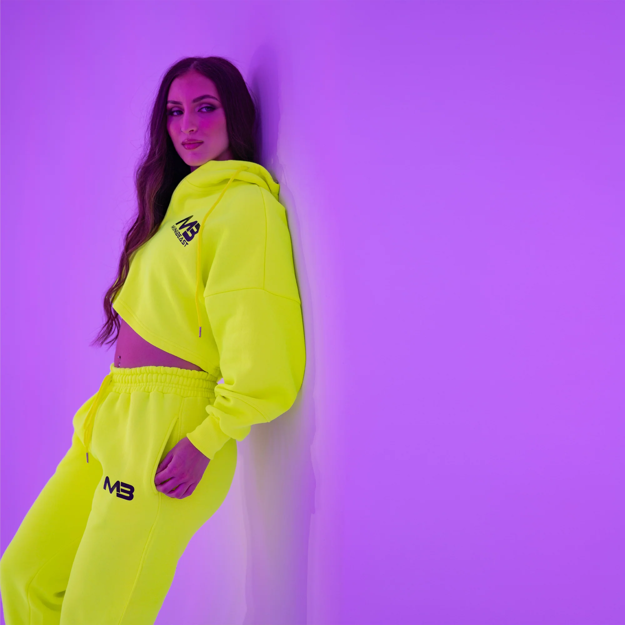 Boyfriend Cropped Hoodie - Image 53
