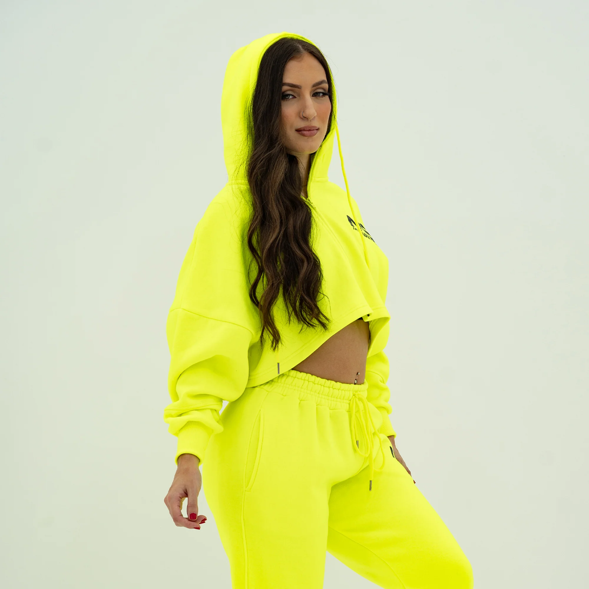 Boyfriend Cropped Hoodie - Image 54