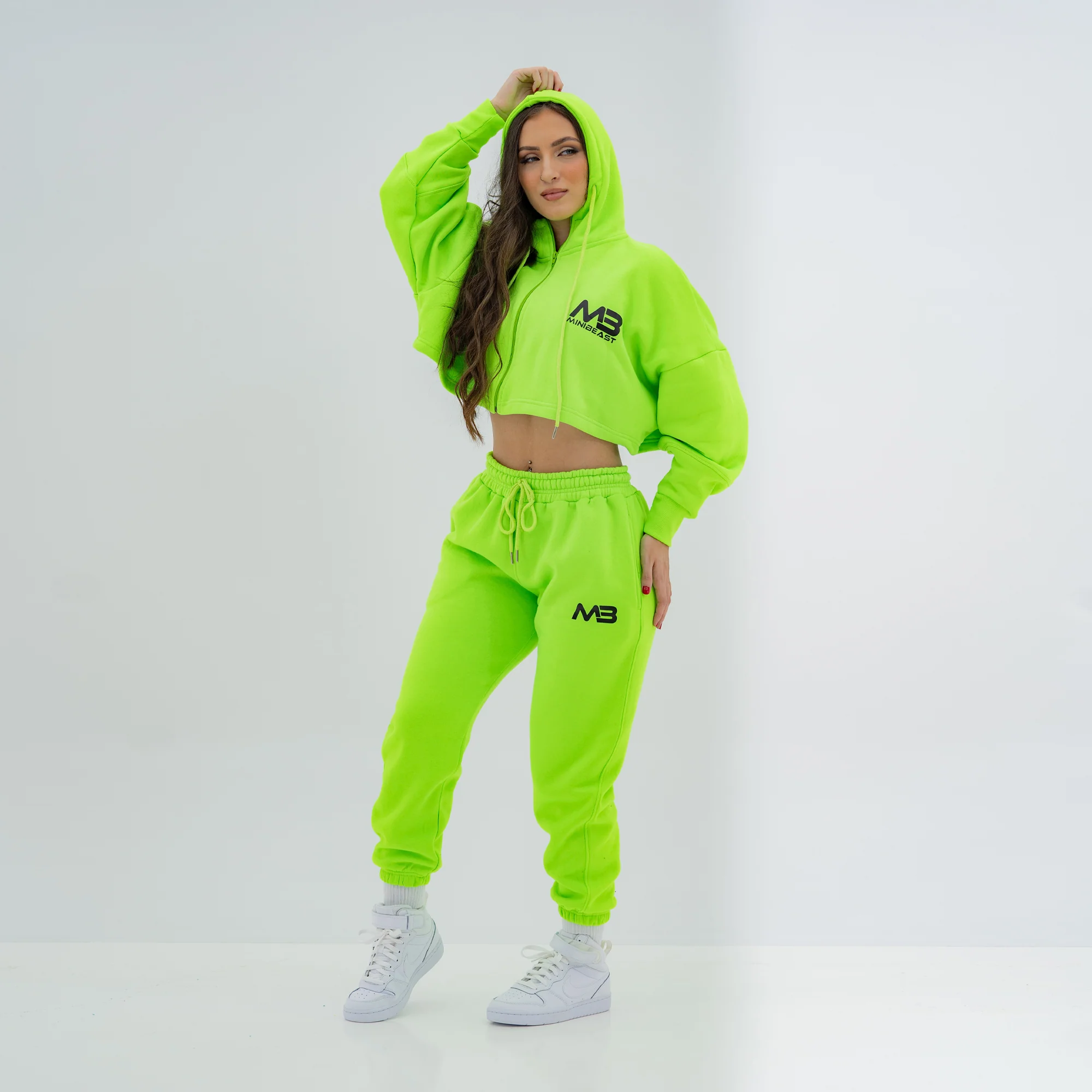 Boyfriend Cropped Hoodie - Image 56
