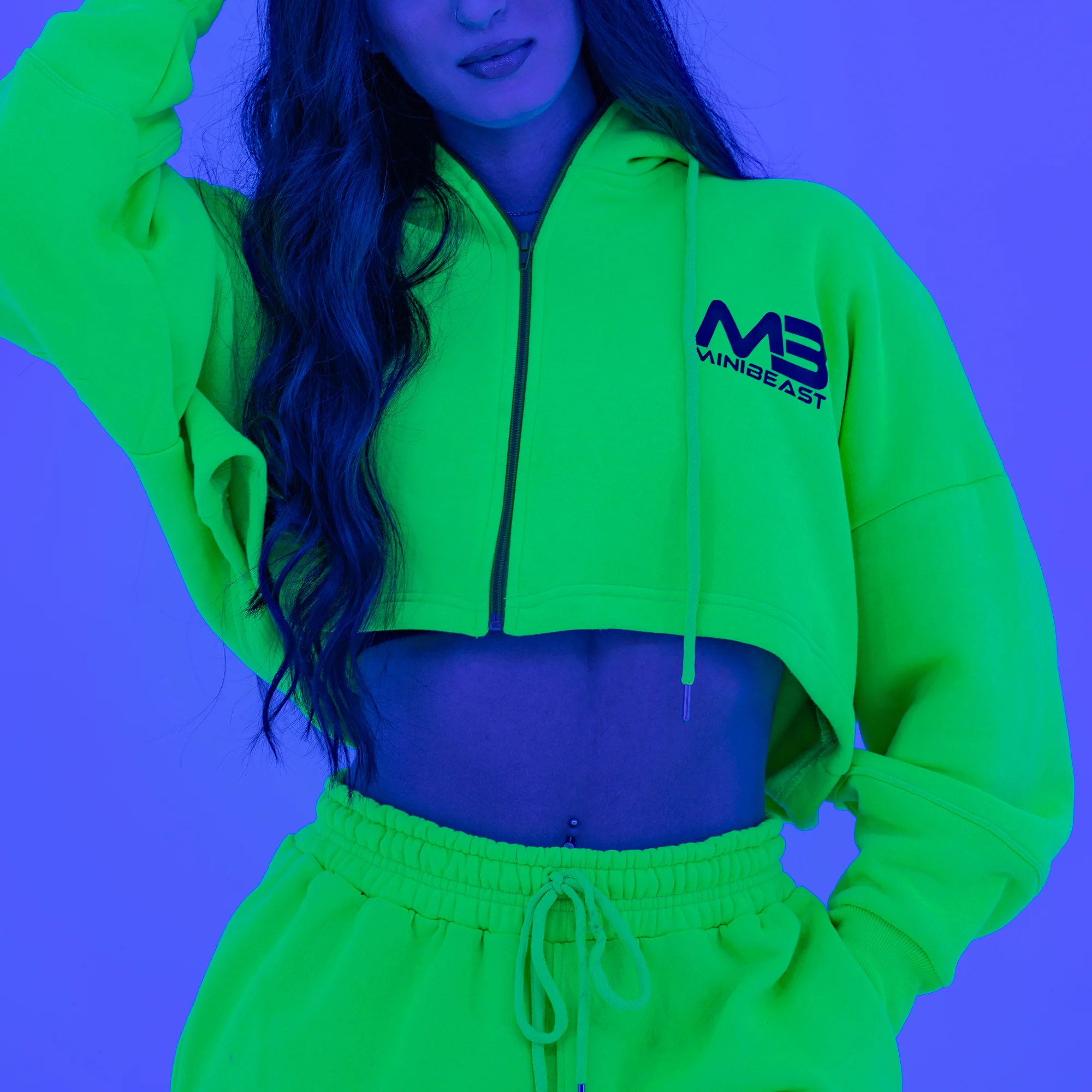 Boyfriend Cropped Hoodie - Image 58