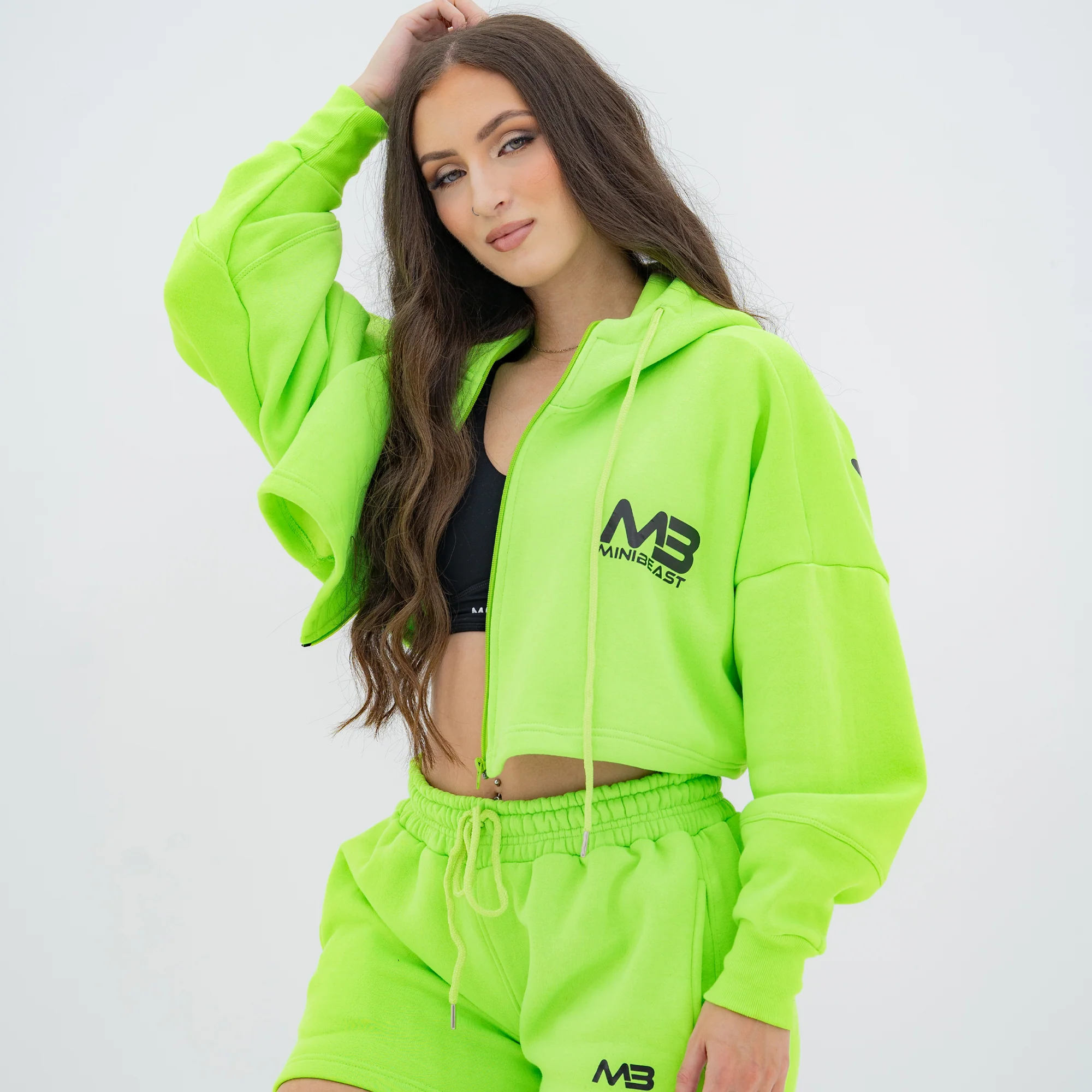 Boyfriend Cropped Hoodie - Image 59