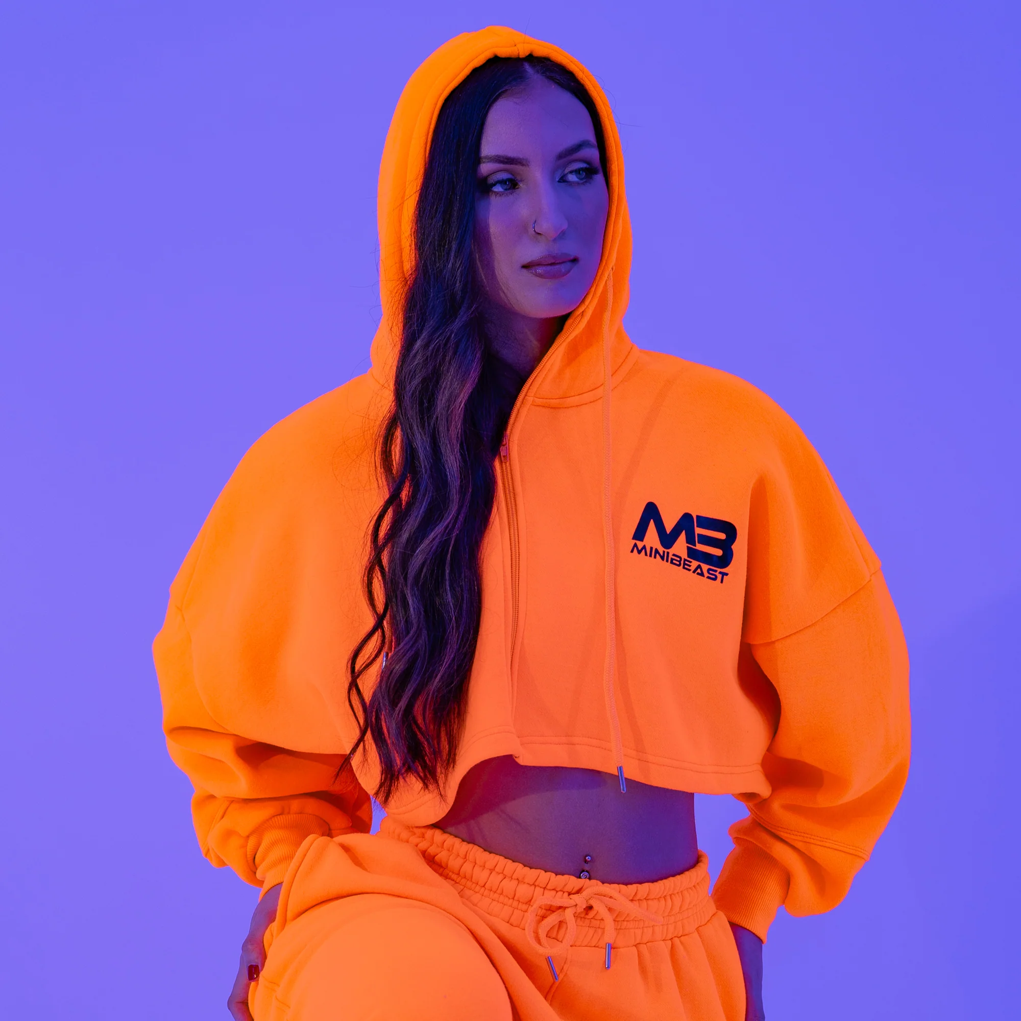 Boyfriend Cropped Hoodie - Image 64