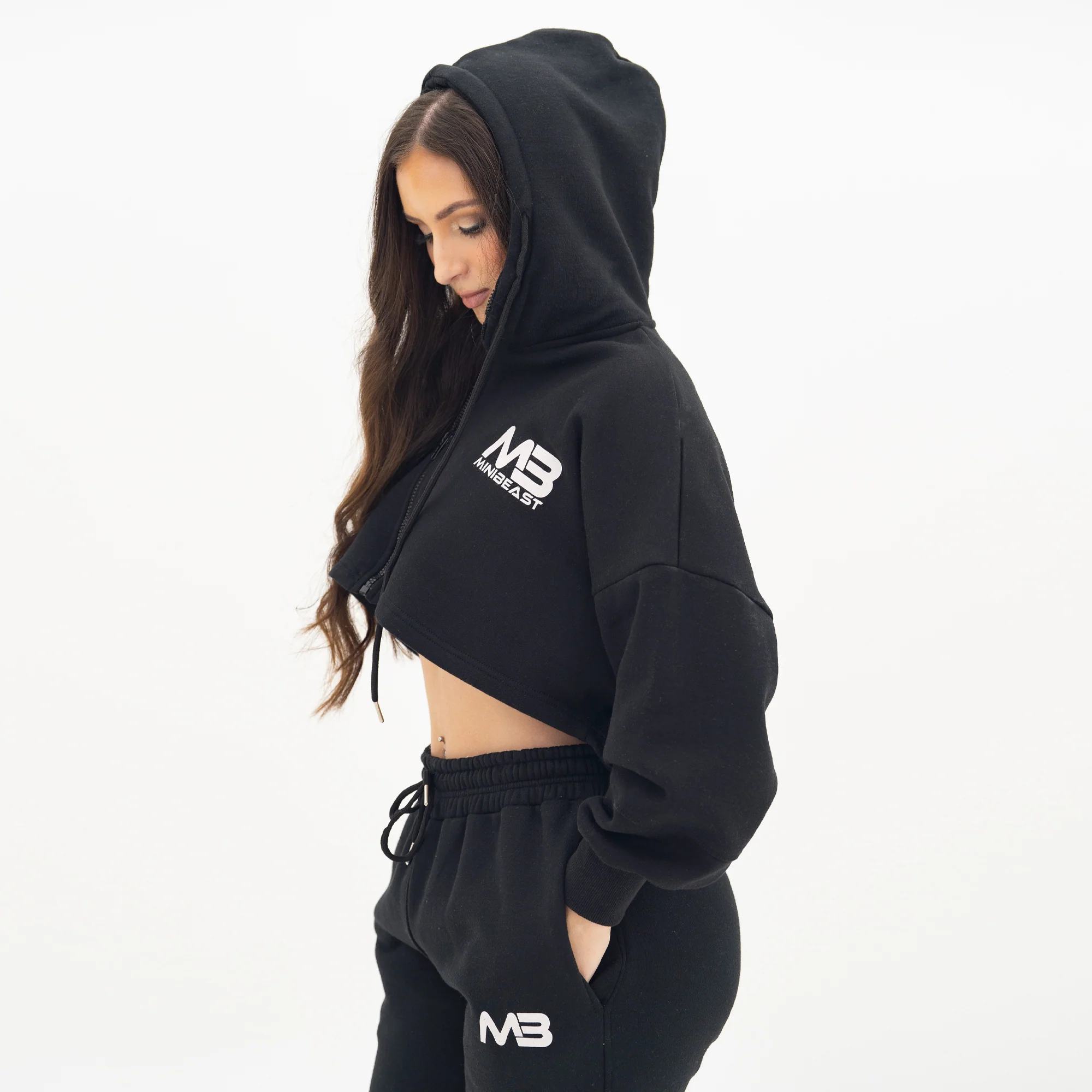 Boyfriend Cropped Hoodie - Image 7