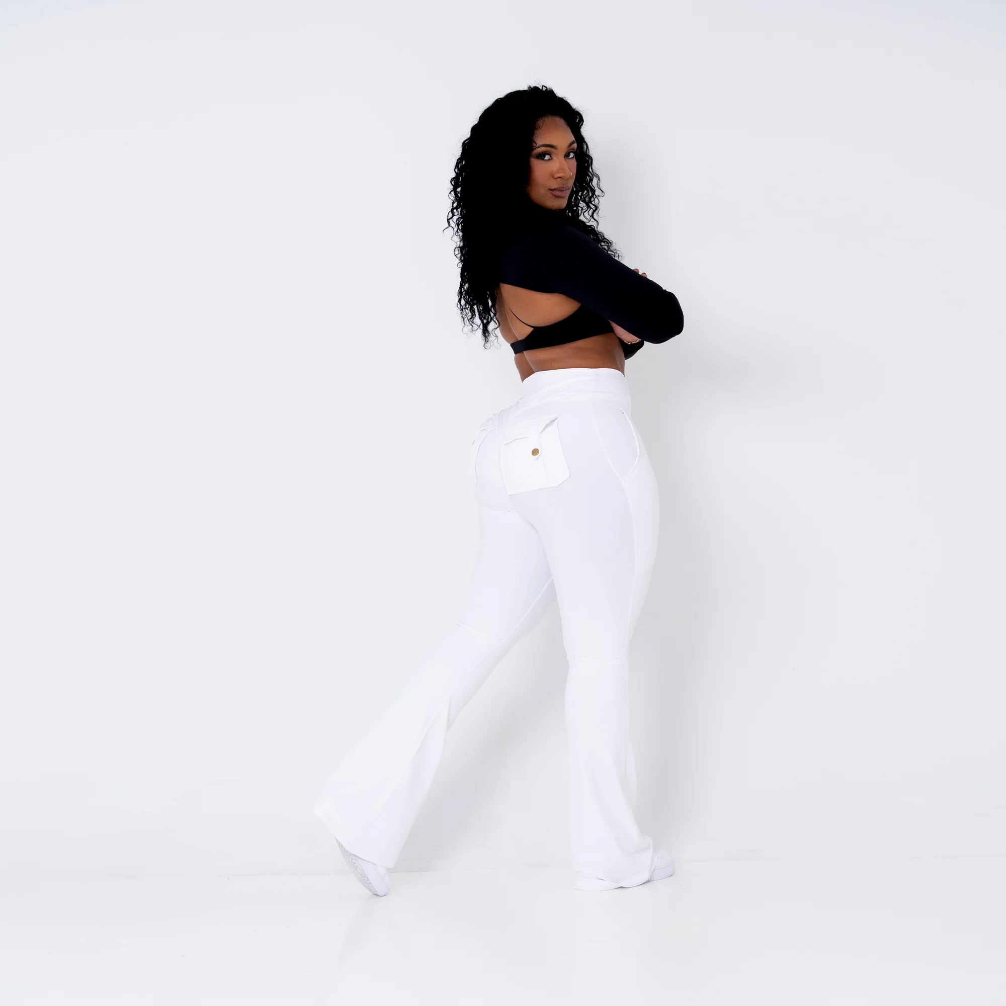 Curve Cargo EVO Flare Leggings - Image 8