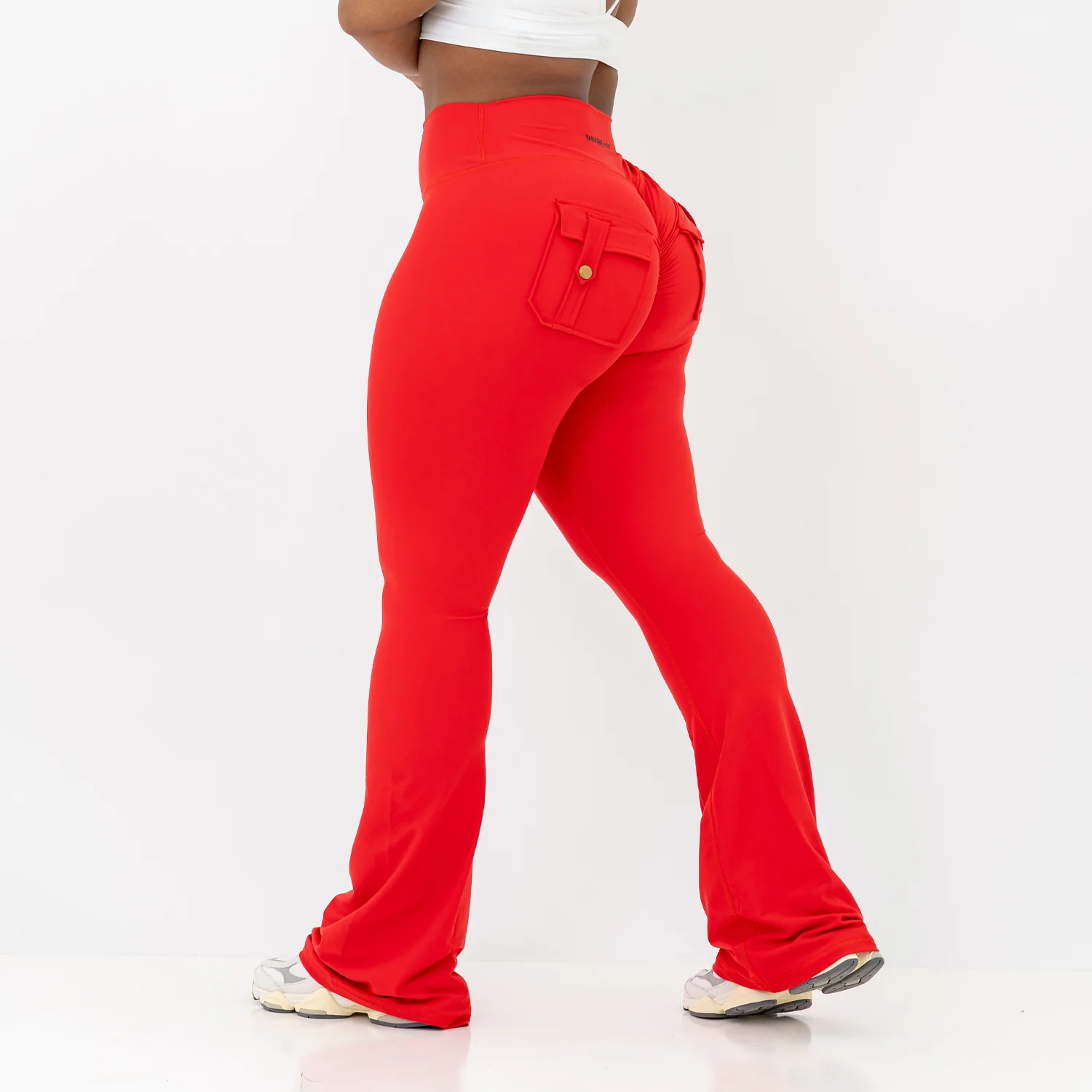 Curve Cargo Flare Leggings - Image 11