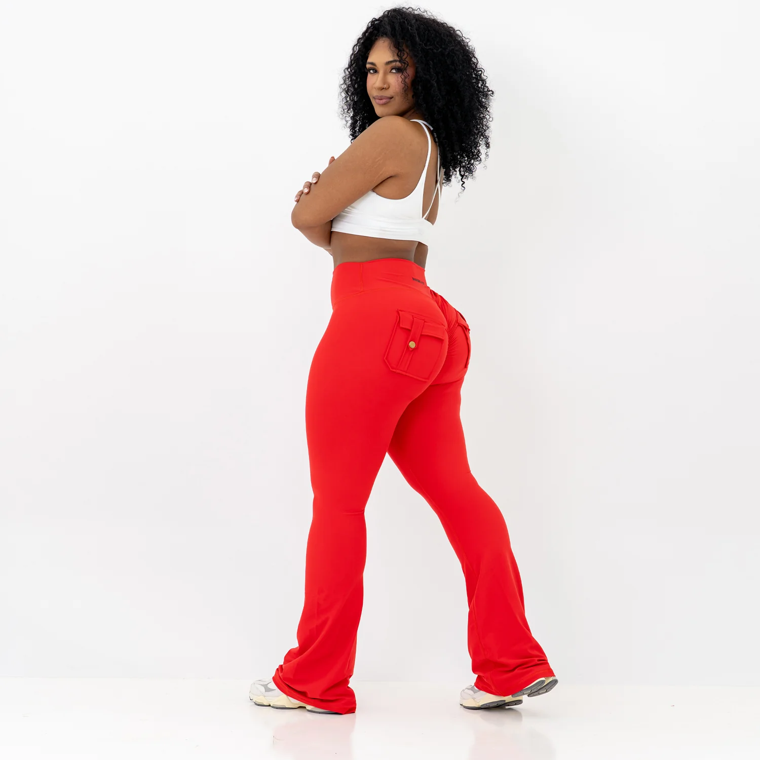 Curve Cargo Flare Leggings - Image 14