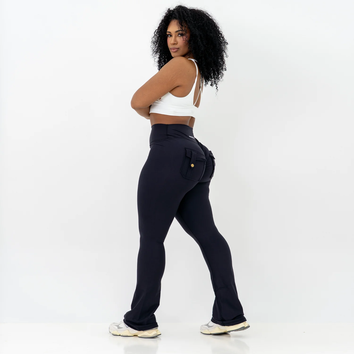 Curve Cargo Flare Leggings - Image 3