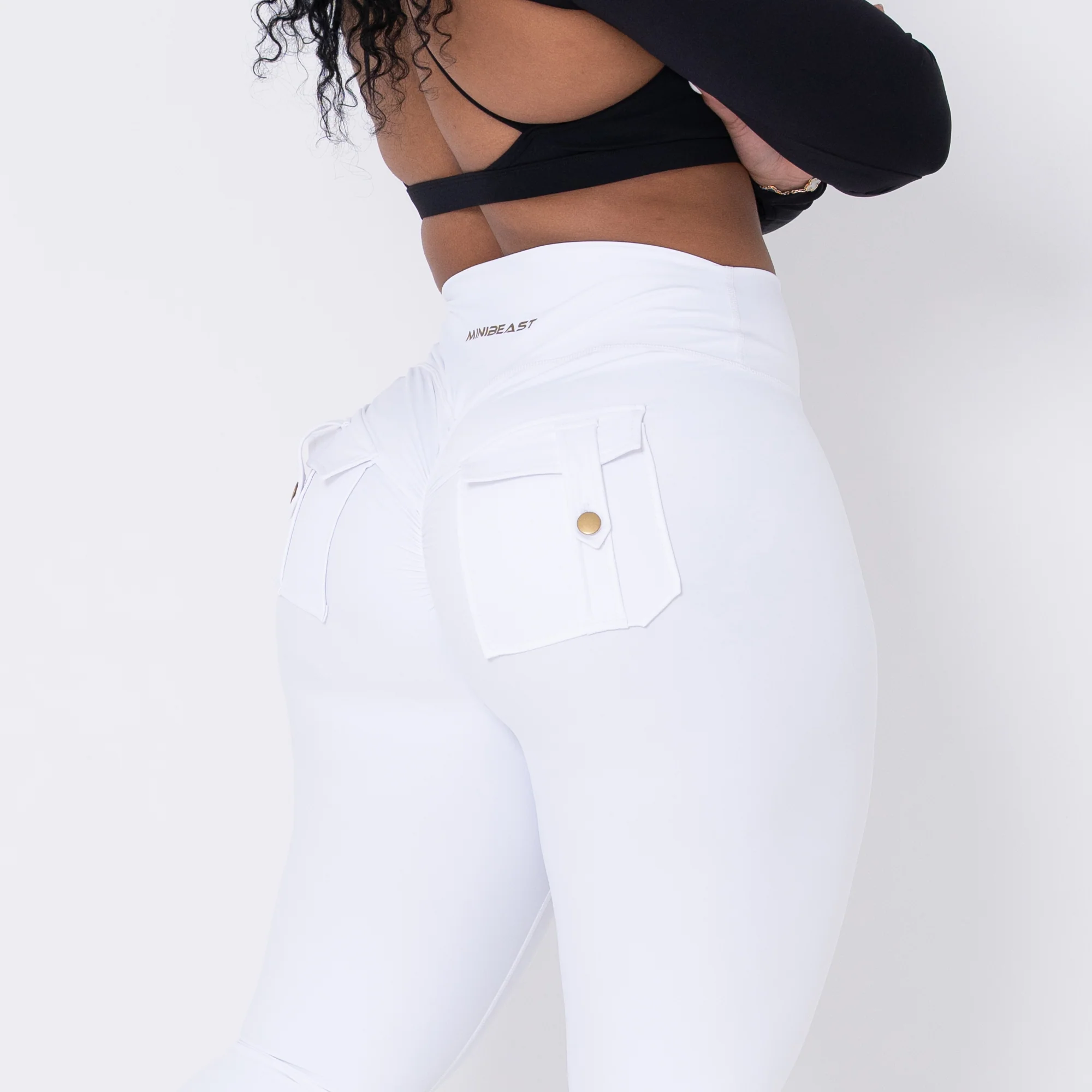Curve Cargo Flare Leggings - Image 7