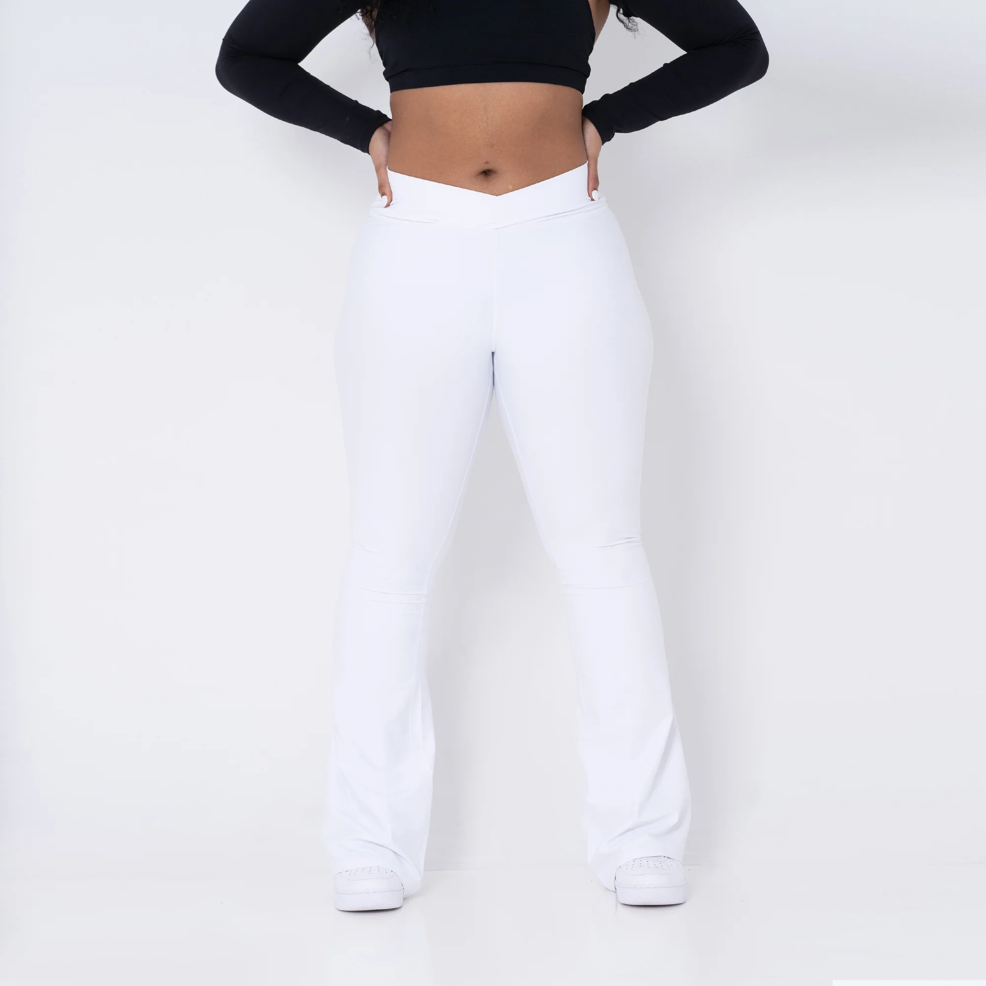 Curve-V Cargo Flare Leggings - Image 16