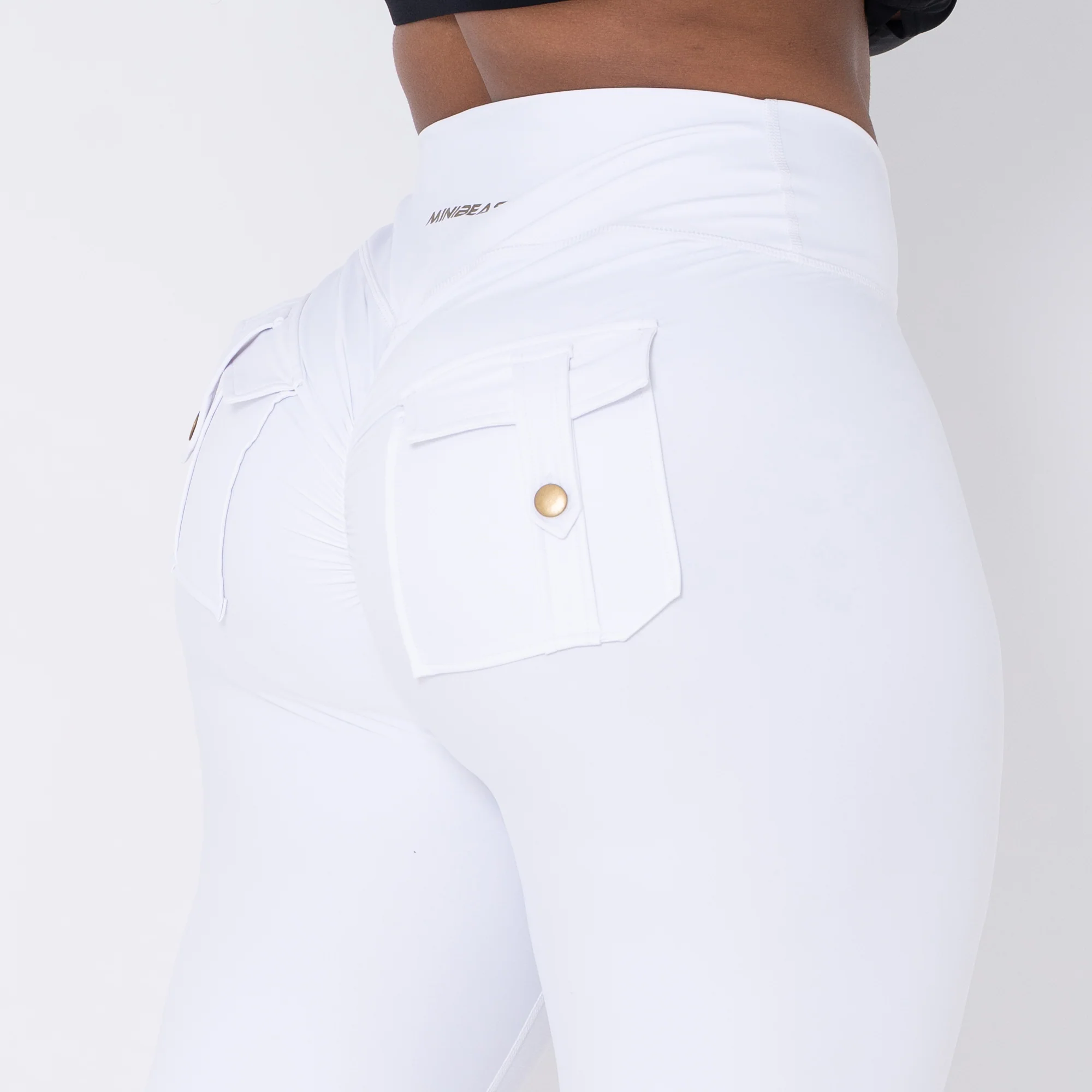 Curve-V Cargo Flare Leggings - Image 17