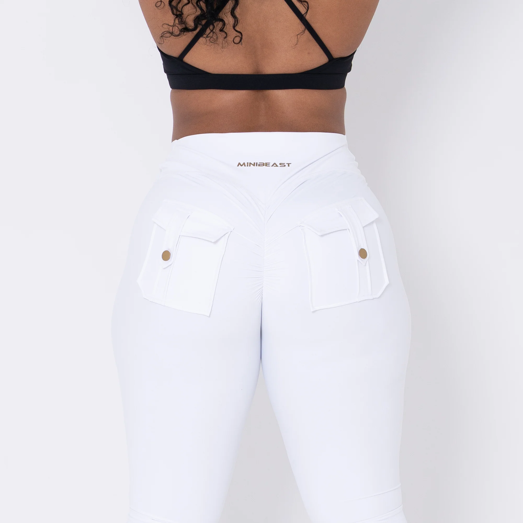 Curve-V Cargo Flare Leggings - Image 19