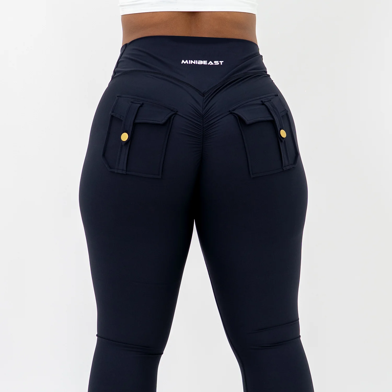Curve-V Cargo Flare Leggings - Image 5