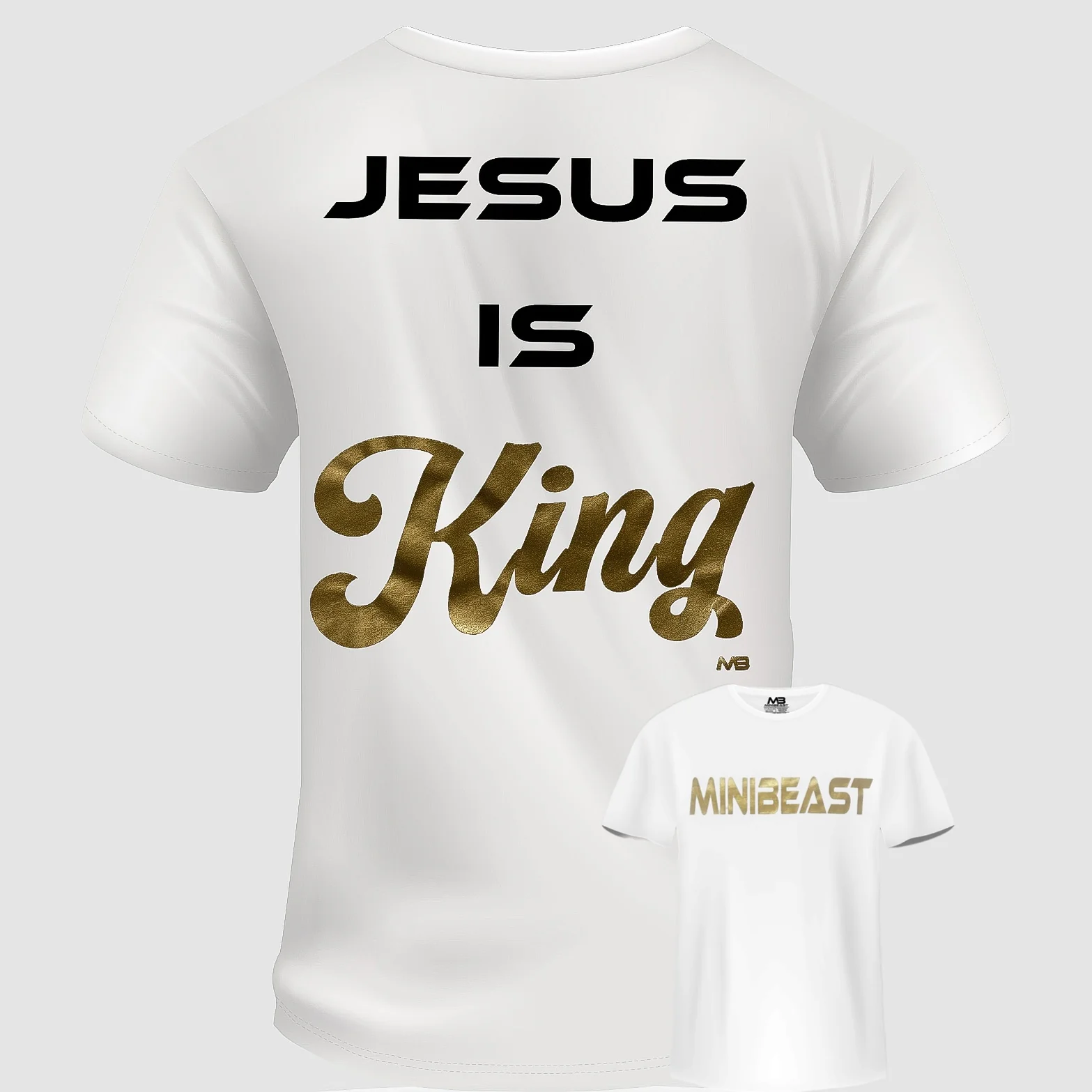 Jesus is King Midweight Unisex Tee - Image 4