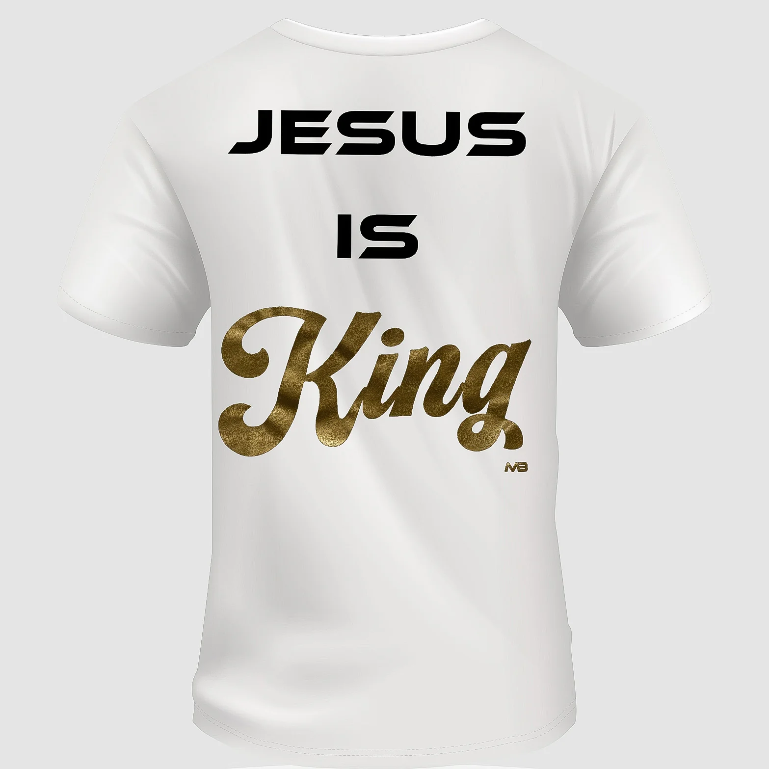 Jesus is King Midweight Unisex Tee - Image 5