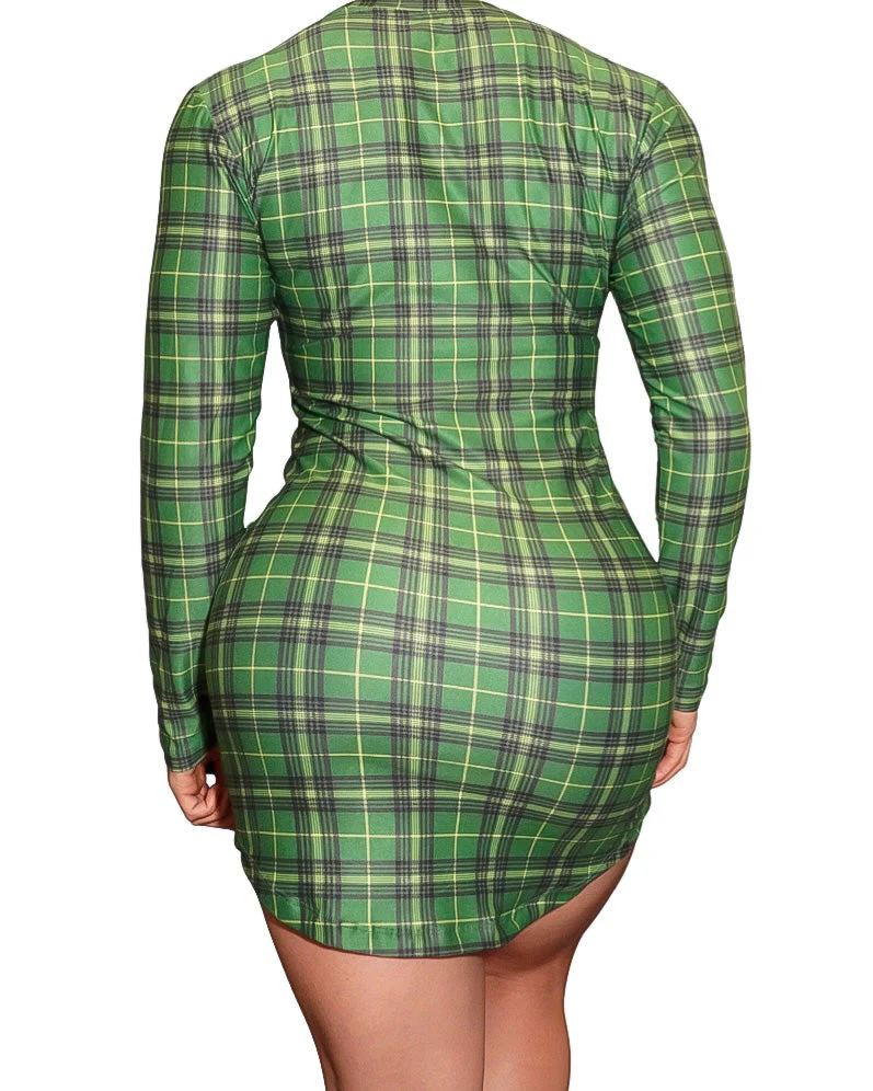 Og T-shirt Dresses - Gingham - Long Sleeve - Image 7