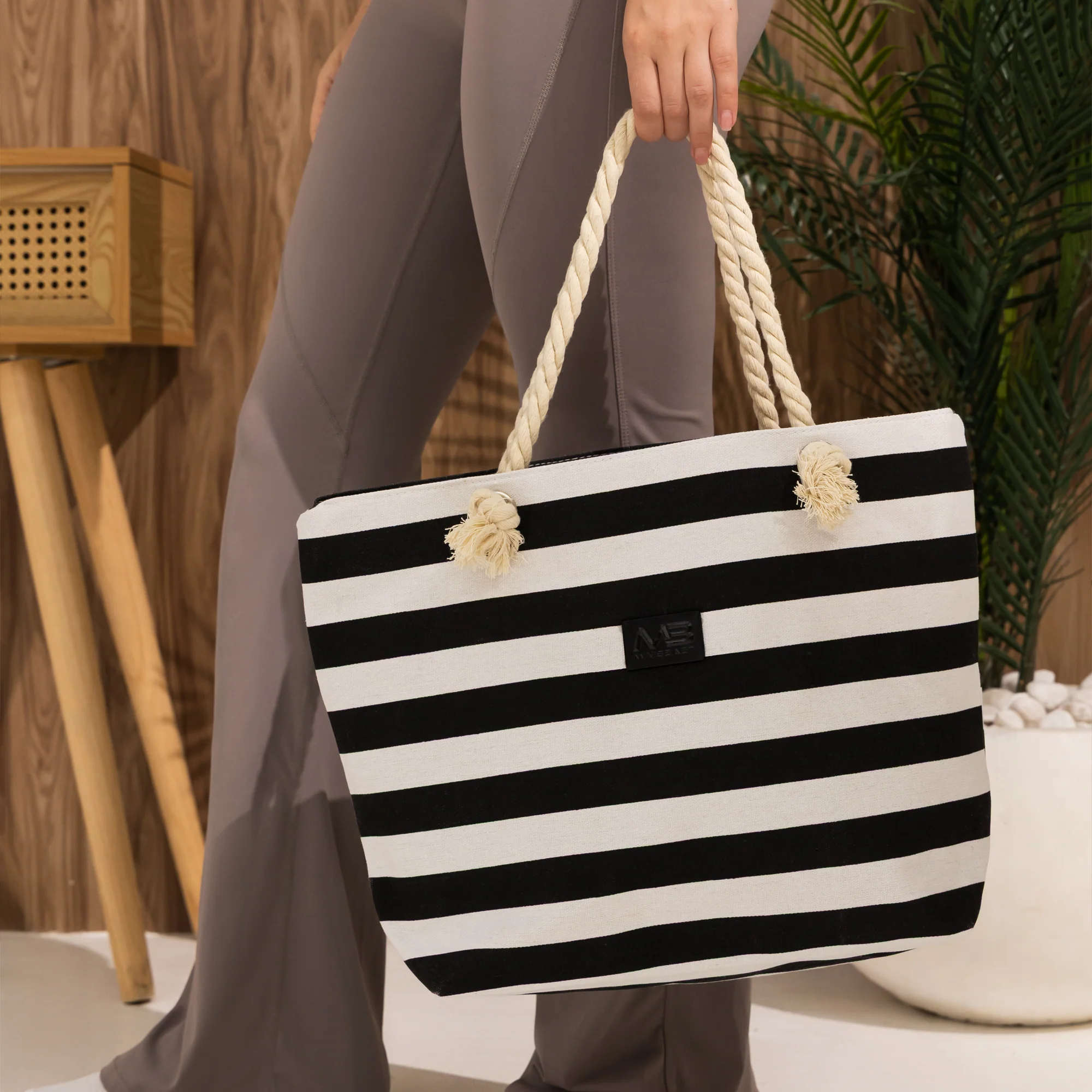 Monaco Stripe Tote - Image 2
