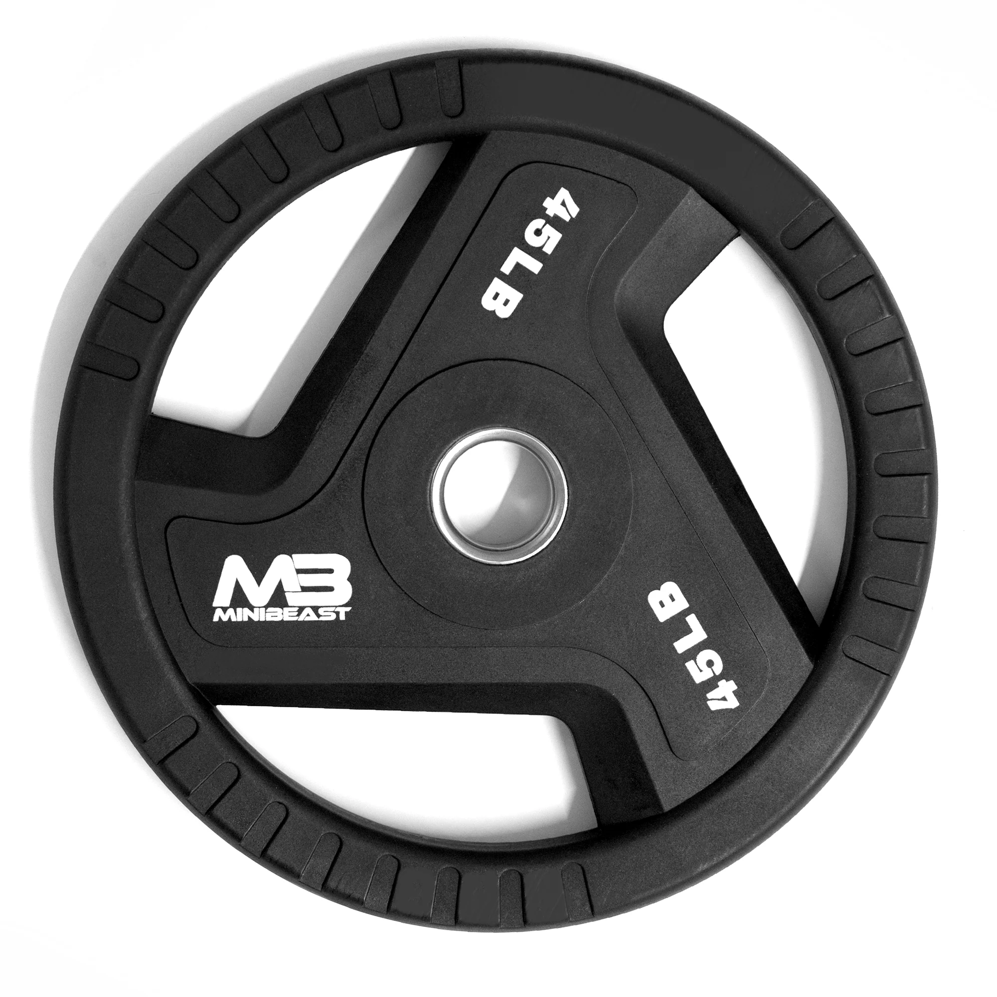 Tri-Grip Rubber Coated Olympic Weight Plate - Image 8